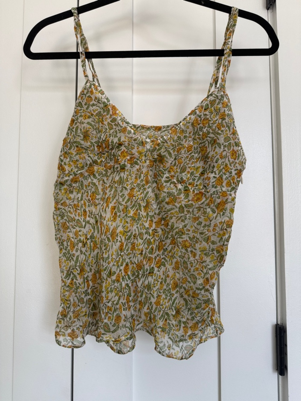 J. Crew Yellow Floral Cami